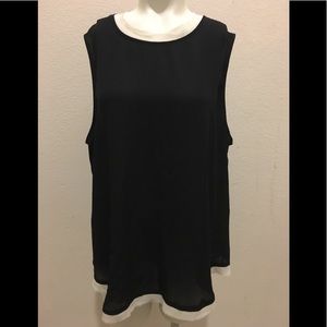 Black office cami top